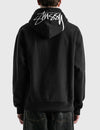 Stüssy Black Hooded Sweatshirt – Minimalist Pullover with Signature Hood Logo
