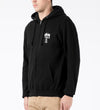 Stüssy Black World Tour Hooded Sweatshirt – Graphic Pullover with City Print