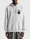 Stüssy White 8-Ball Hooded Sweatshirt – Graphic Pullover with Front and Back Logo