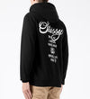 Stüssy Black World Tour Hooded Sweatshirt – Graphic Pullover with City Print