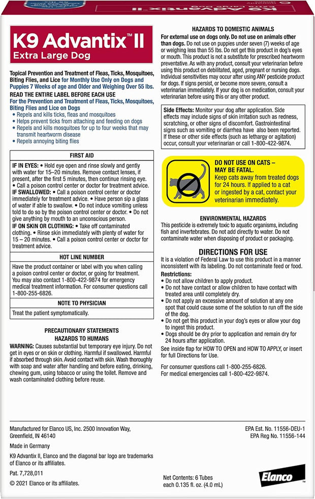 k9 Advantix Specs