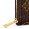 Louis Vuitton Monogram Zippy Coin Purse in leather, compact designer zip wallet with gold-tone hardware and monogram pattern.