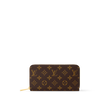 Louis Vuitton Monogram Zippy Wallet by THE EA STORE, leather zip-around long wallet with designer monogram pattern, front view.