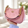 COACH Teri Shoulder Bag In signature canvas/Gold/Powder Pink New CAL51 - Bleedessentials