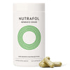 Nutrafol Women’s Hair Growth Vitamins dietary supplement packaging with capsules for thicker, fuller hair on white background