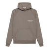 Fear of God Essentials hoodie in Desert Taupe, featuring a comfortable fit and soft fabric, displayed on a plain background.