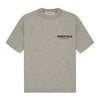 Dark oatmeal Fear of God Essentials T-shirt by THE EA STORE, showing soft cotton fabric and classic crew neck fit.