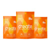 Create Creatine Monohydrate Gummies by THE EA STORE for muscle growth, shown in a colorful, delicious supplement gummy form.