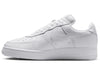 White Nike Air Force 1 '07 sneakers with classic design, featuring clean leather uppers and Nike branding on the side.