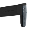 Louis Vuitton LV Waimea L sunglasses with black monogram pattern frame and tinted lenses for stylish sun protection.