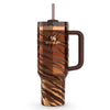 40oz Stanley x Tyla Tyger Quencher H2.0 FlowState tumbler with colorful tiger design and stainless steel body