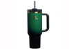 Stanley x Wicked 40oz Elphaba Green stainless steel spill-proof tumbler, durable water bottle with leak-resistant lid.