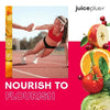 Juice Plus+ Fruit & Vegetable Blend supplement from THE EA STORE, showing a colorful container of vitamins and supplements.