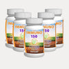 Bottle of Immuno 150 advanced multivitamin supplement by THE EA STORE, featuring colorful capsules for daily wellness and immune support