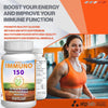 Immuno 150 advanced multivitamin supplement bottle from THE EA STORE, designed for daily wellness and immune support.