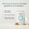 Nutrafol Women's Balance hair growth supplement bottle showing capsules, designed to support hormone balance and thicker hair.