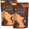 RYZE Organic Mushroom Coffee energy and focus adaptogenic blend in double-pack, herbal supplement from THE EA STORE.