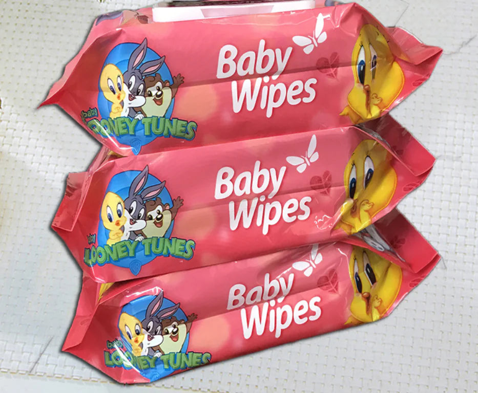 "Baby and Child Home Cleaning Wet Wipes in Bags"